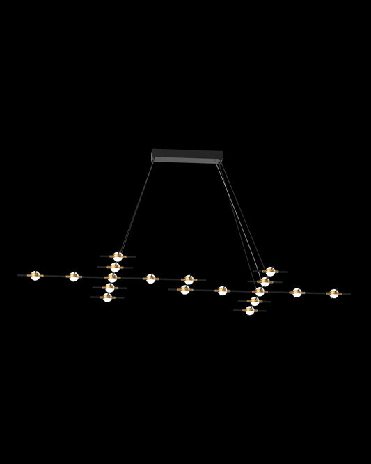 Molecular 18Lt Pendant Black With Gold Model H Light