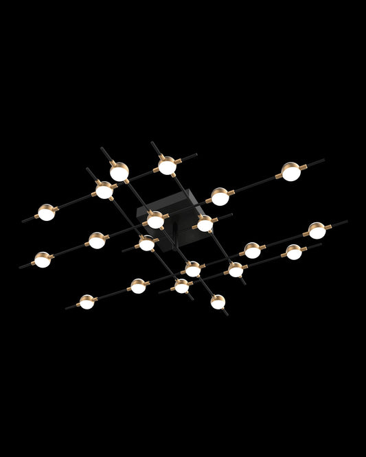 Molecular 20Lt Ceiling Black With Gold Model D Light