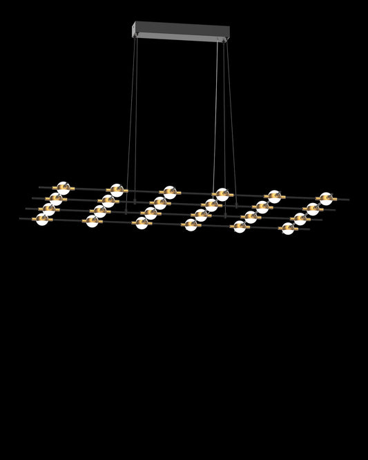 Molecular 20Lt Pendant Black With Gold Model G Light