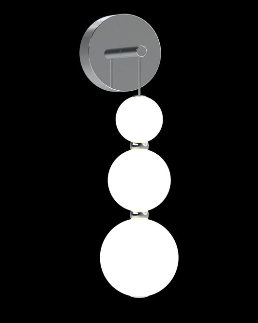 Pearl 3Lt Wall Chrome Light