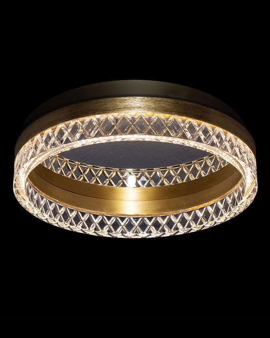 Santi Single Flush Gold IP44 Light