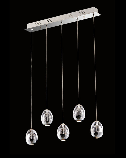 Terrene 5Lt Bar Pendant Chrome Dimmable Light