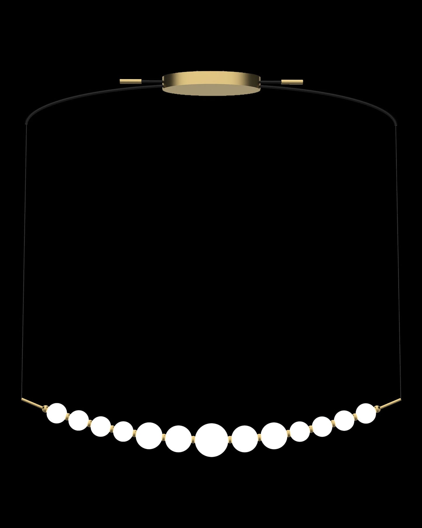 Pearl Pendant Gold Light