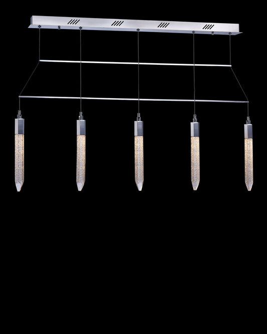 Shard 5Lt Bar Pendant Chrome Light
