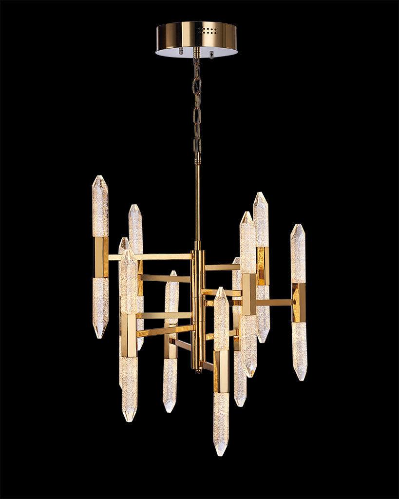 Shard 10 Arm 20 Lt Pendant Gold Light