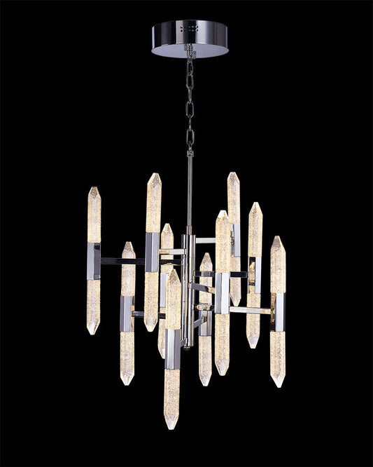 Shard 10 Arm 20Lt Pendant Chrome Light