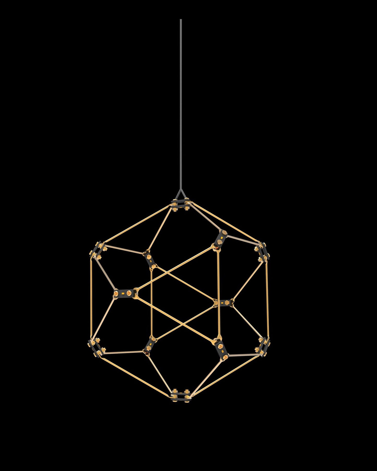 Lucciola Single Pendant D16.5 Brass Light