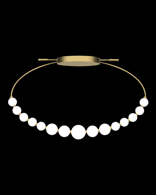 Pearl Semi-Flush Gold Light