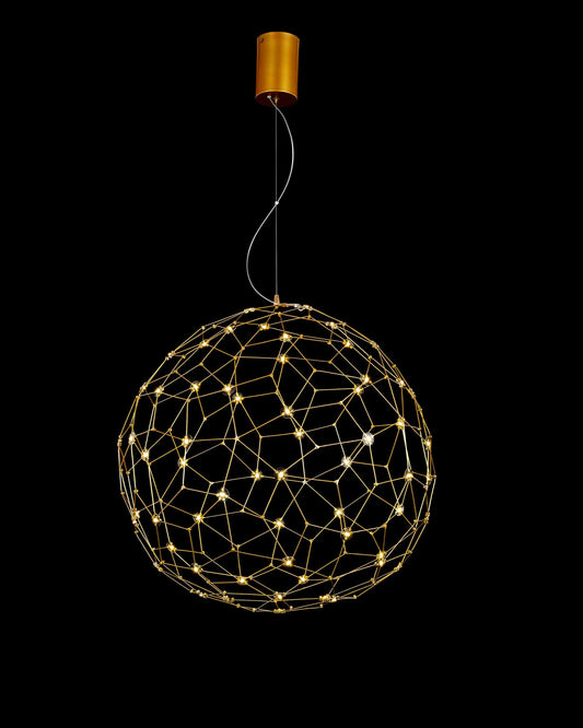 Lucciola Single Pendant D60 Brass Light