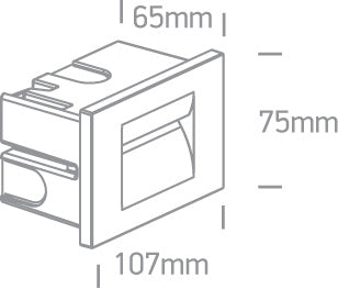 Outdoor Dark Light Wall Recessed Die cast