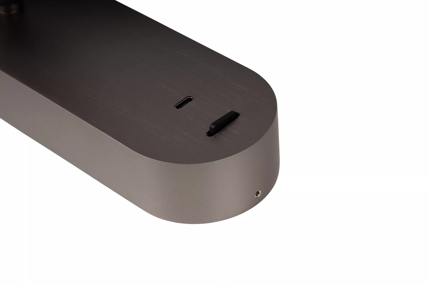 Lucide MONTANA - Wall light - LED - CCT - 1x6,3W 2700K/4000K - With USB charging point - Grey iron | Premium