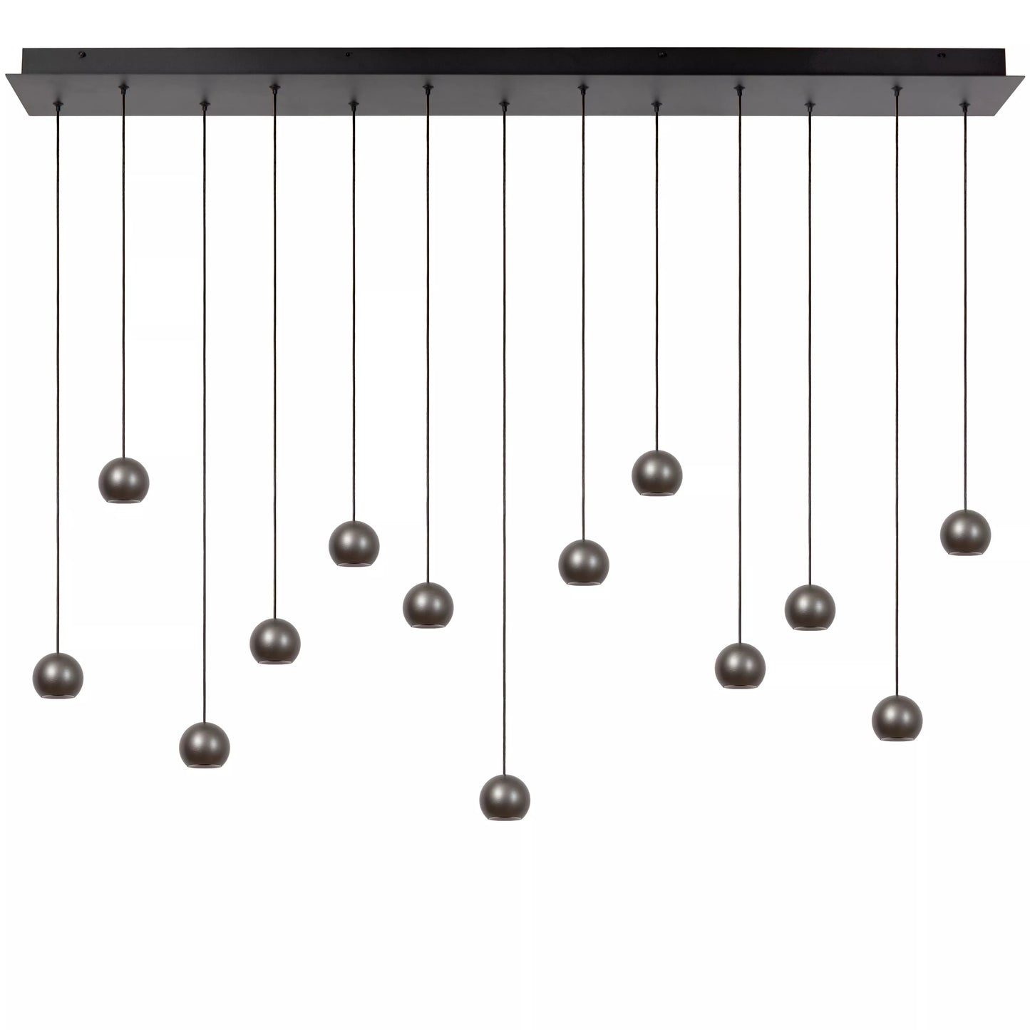 Lucide MONTANA - Pendant light - LED Dim. - CCT - 13x5,7W 2700K/4000K - Suitable for double-height spaces and high ceiling - Grey iron | Premium