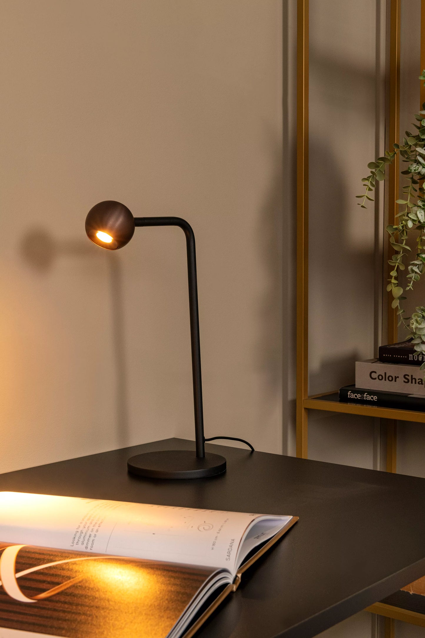 Lucide MONTANA - Table lamp - LED Dim. - 1x5W 2700K - Coffee | Premium