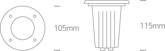 The GU10 Inground Range Stainless steel 316