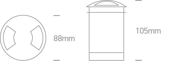 The Inground Maxi Series LED Aluminium