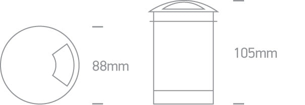 The Inground Maxi Series LED Aluminium