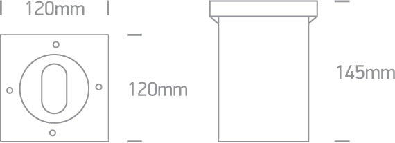 The GU10 Inground Adjustable Range Stainless steel 316