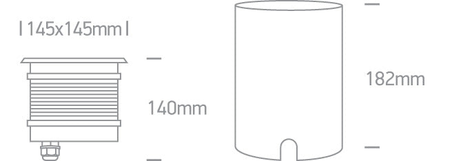 The COB Inground Range Stainless steel