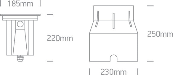 The COB Inground Adjustable Range Stainless steel