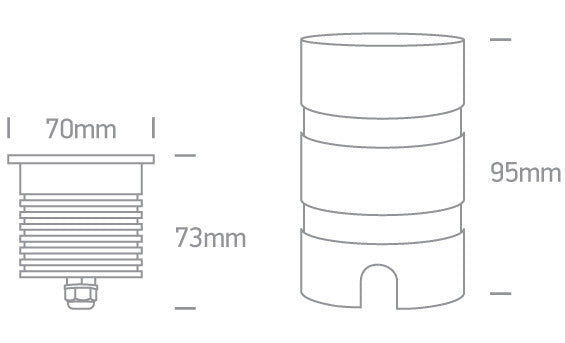 The Dark Light Inground Range Aluminium