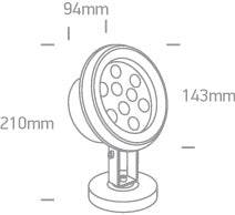 The LED Underwater Range  Stainless steel