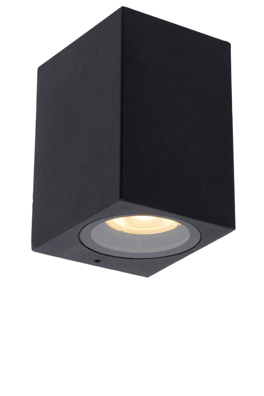 Lucide ZARO - Wall spotlight / Wall light Indoor/Outdoor - 1x GU10 - IP44 - Black