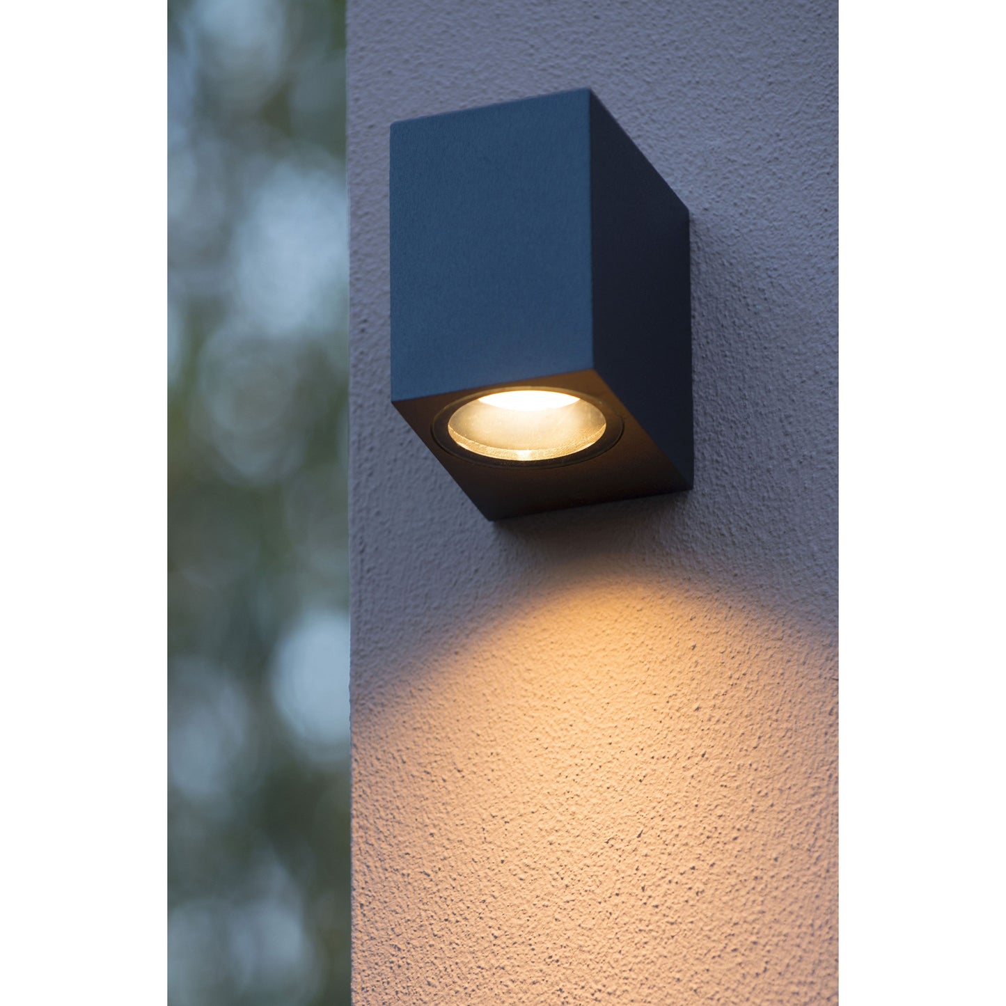 Lucide ZARO - Wall spotlight / Wall light Indoor/Outdoor - 1x GU10 - IP44 - Black