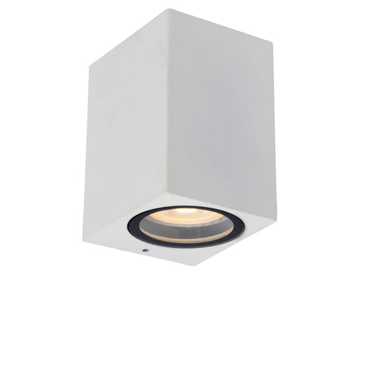 Lucide ZARO - Wall spotlight / Wall light Indoor/Outdoor - 1x GU10 - IP44 - White