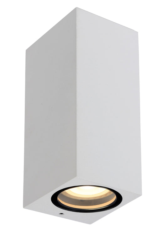 Lucide ZARO - Wall spotlight / Wall light Indoor/Outdoor - 2x GU10 - IP44 - White