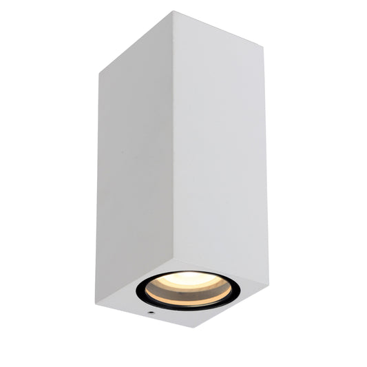 Lucide ZARO - Wall spotlight / Wall light Indoor/Outdoor - 2x GU10 - IP44 - White