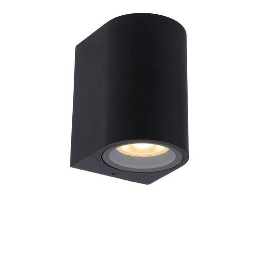 Lucide ZARO - Wall spotlight / Wall light Indoor/Outdoor - 1xGU10 - IP44 - Black