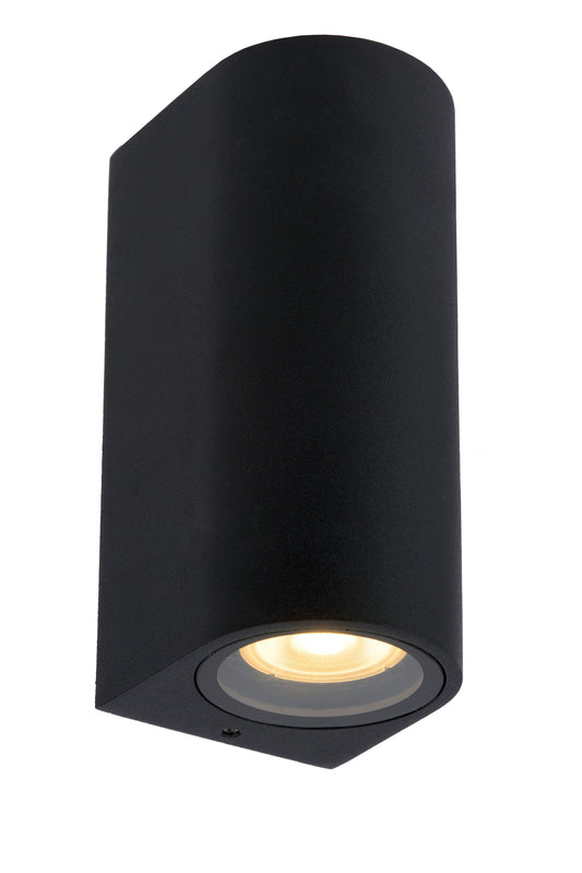 Lucide ZARO - Wall spotlight / Wall light Indoor/Outdoor - 2xGU10 - IP44 - Black