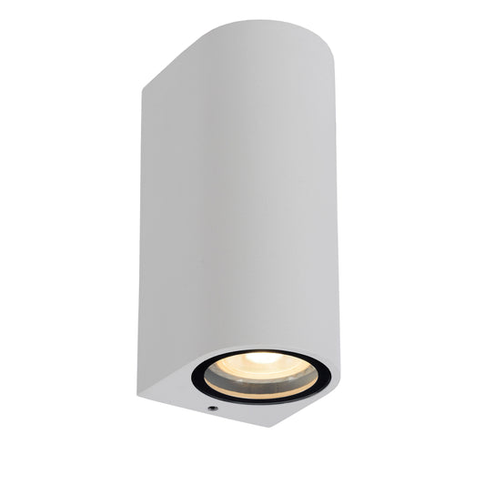 Lucide ZARO - Wall spotlight / Wall light Indoor/Outdoor - 2xGU10 - IP44 - White