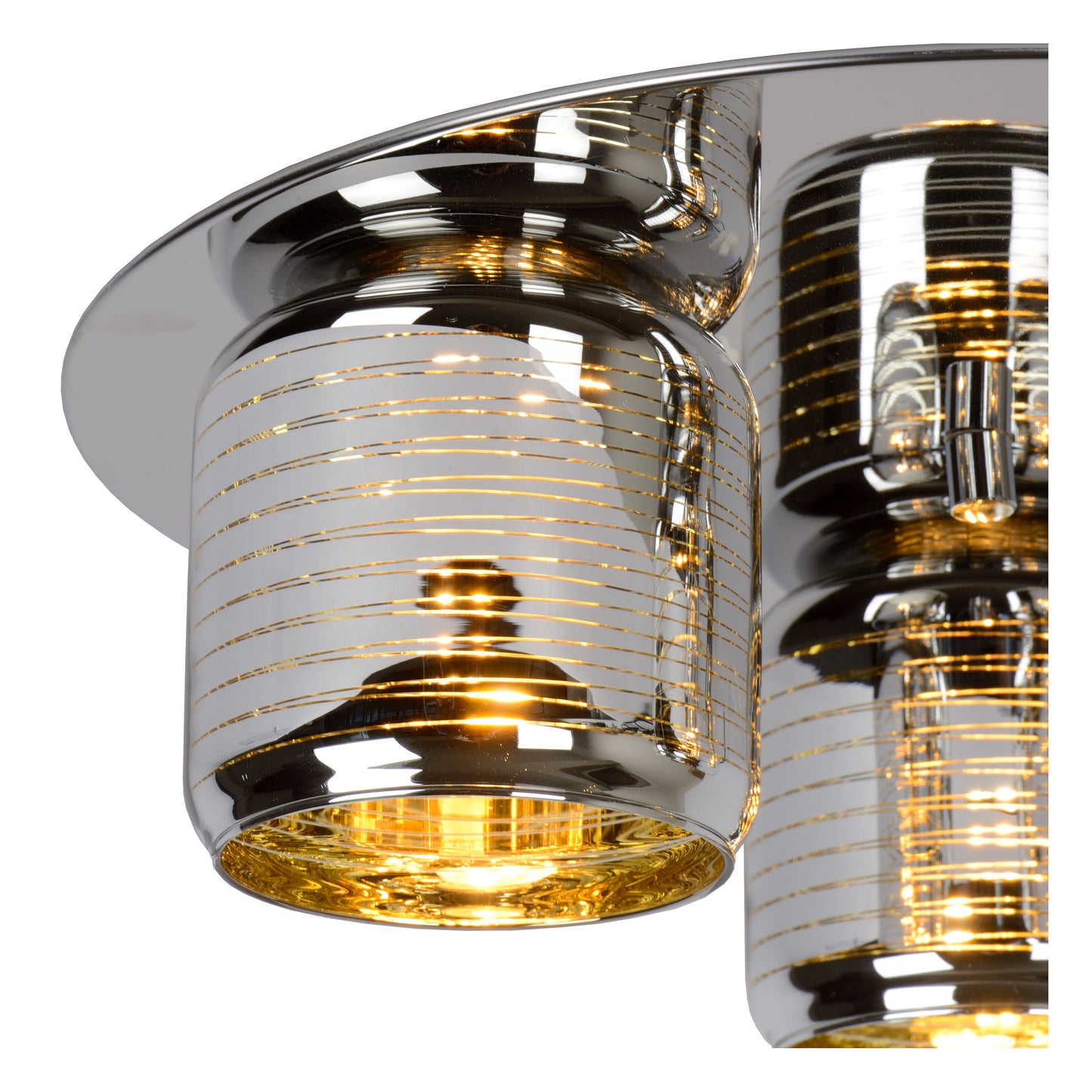 Lucide ERYN - Flush ceiling light - Ø 38 cm - 3xG9 - Chrome