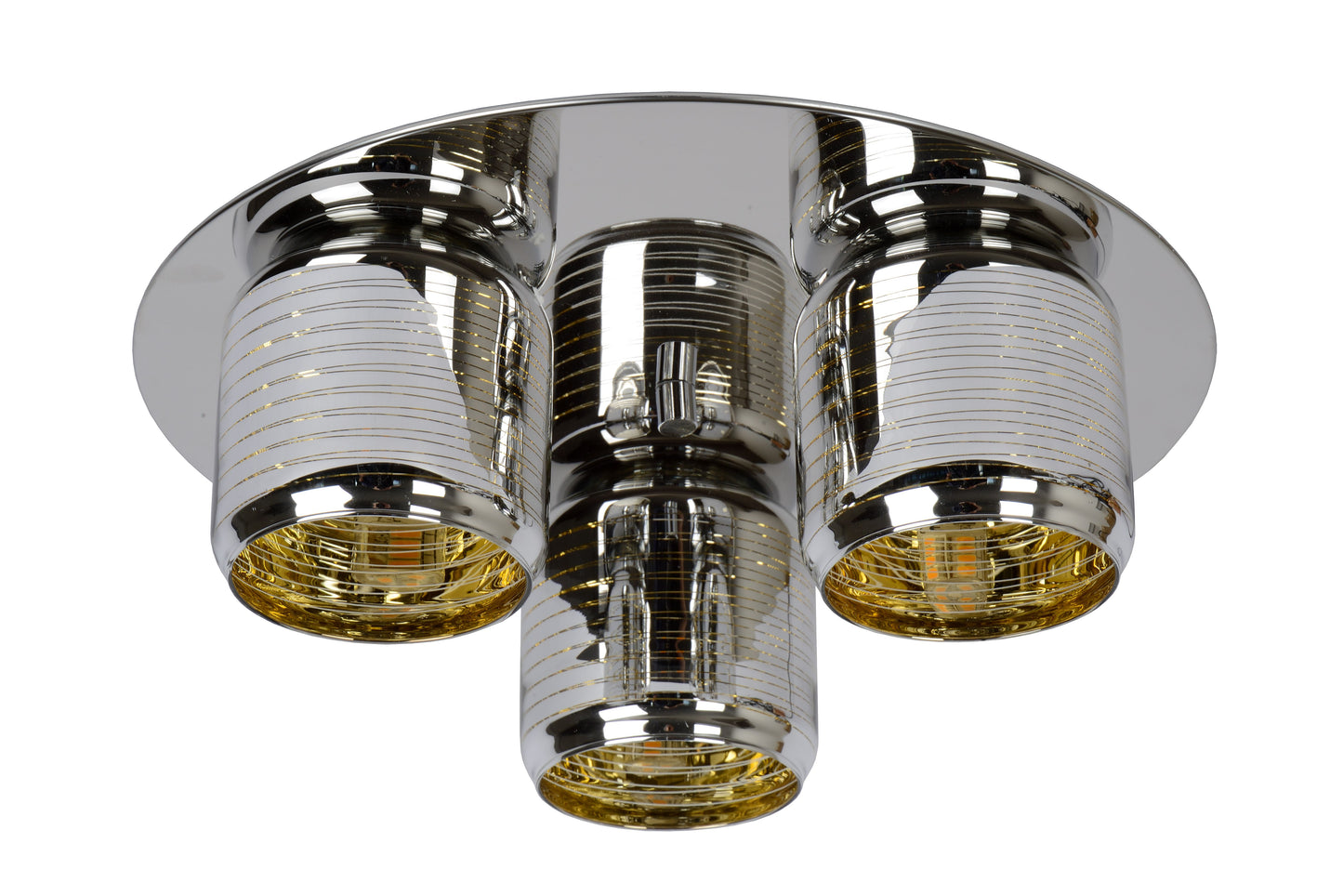 Lucide ERYN - Flush ceiling light - Ø 38 cm - 3xG9 - Chrome