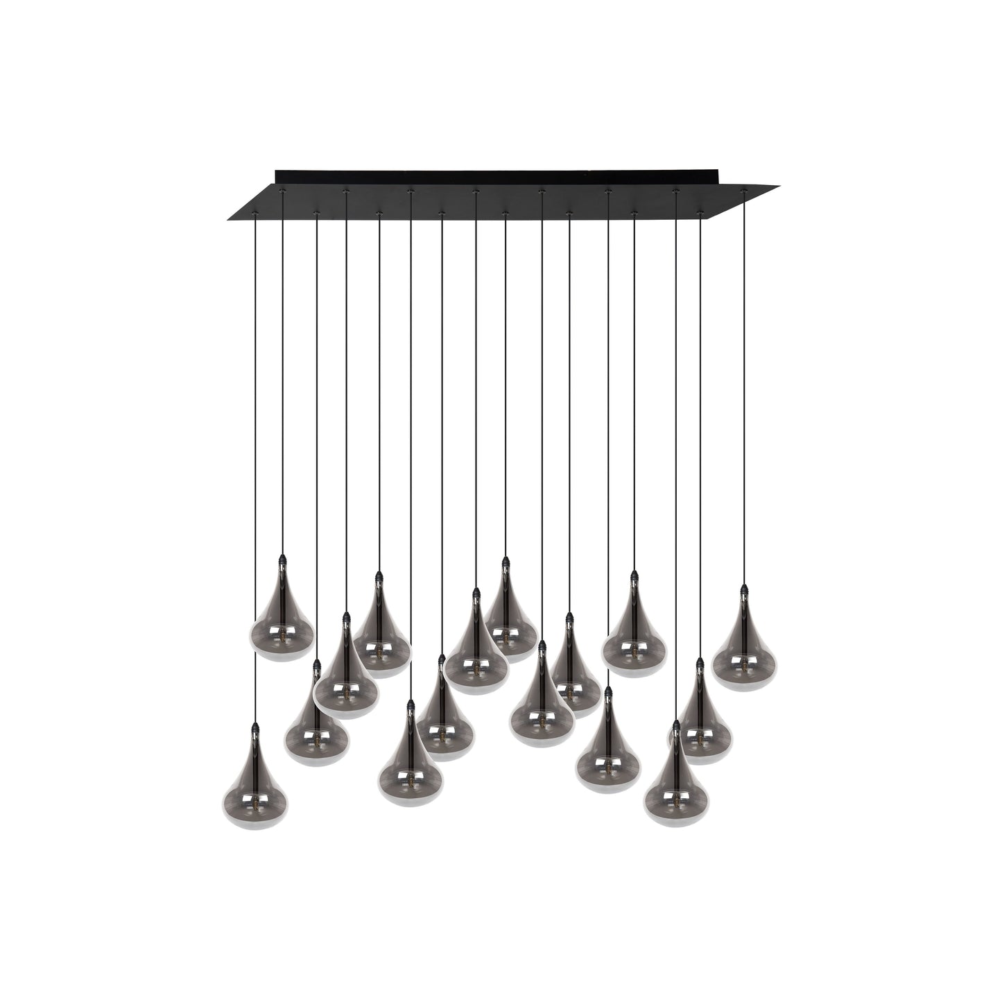 Lucide TEARS - Pendant light - LED Dim. - G4 - 16x1,5W 3000K - Black