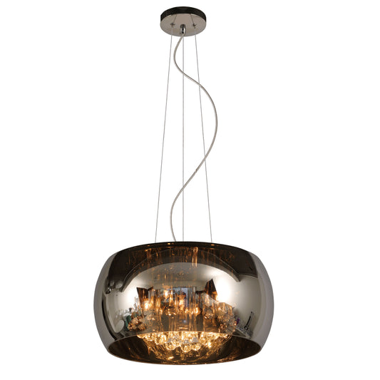 Lucide PEARL - Pendant light - Ø 40 cm - 5xG9 - Chrome