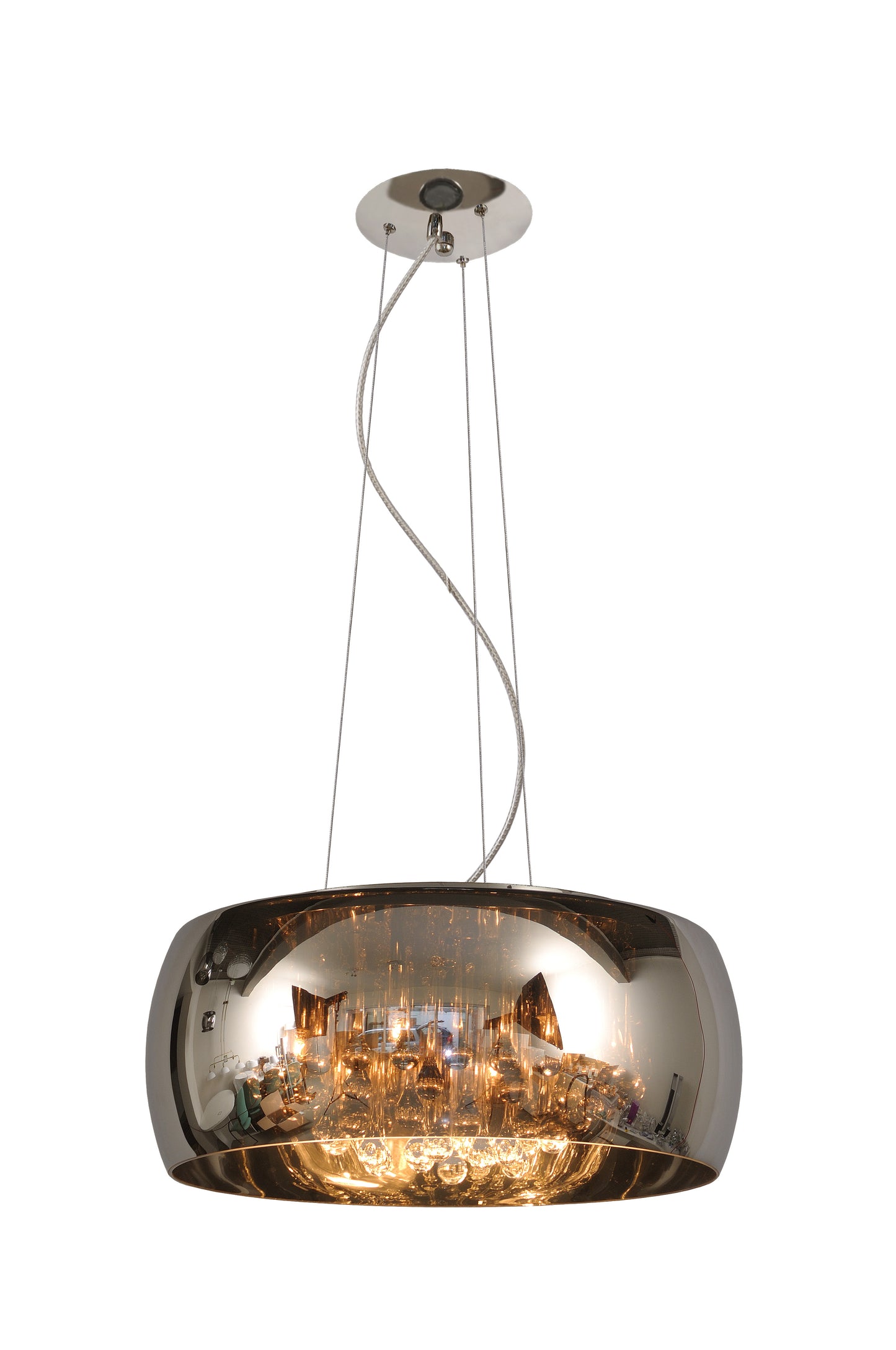 Lucide PEARL - Pendant light - Ø 50 cm - 6xG9 - Chrome