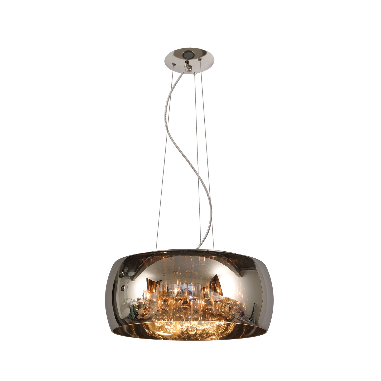 Lucide PEARL - Pendant light - Ø 50 cm - 6xG9 - Chrome