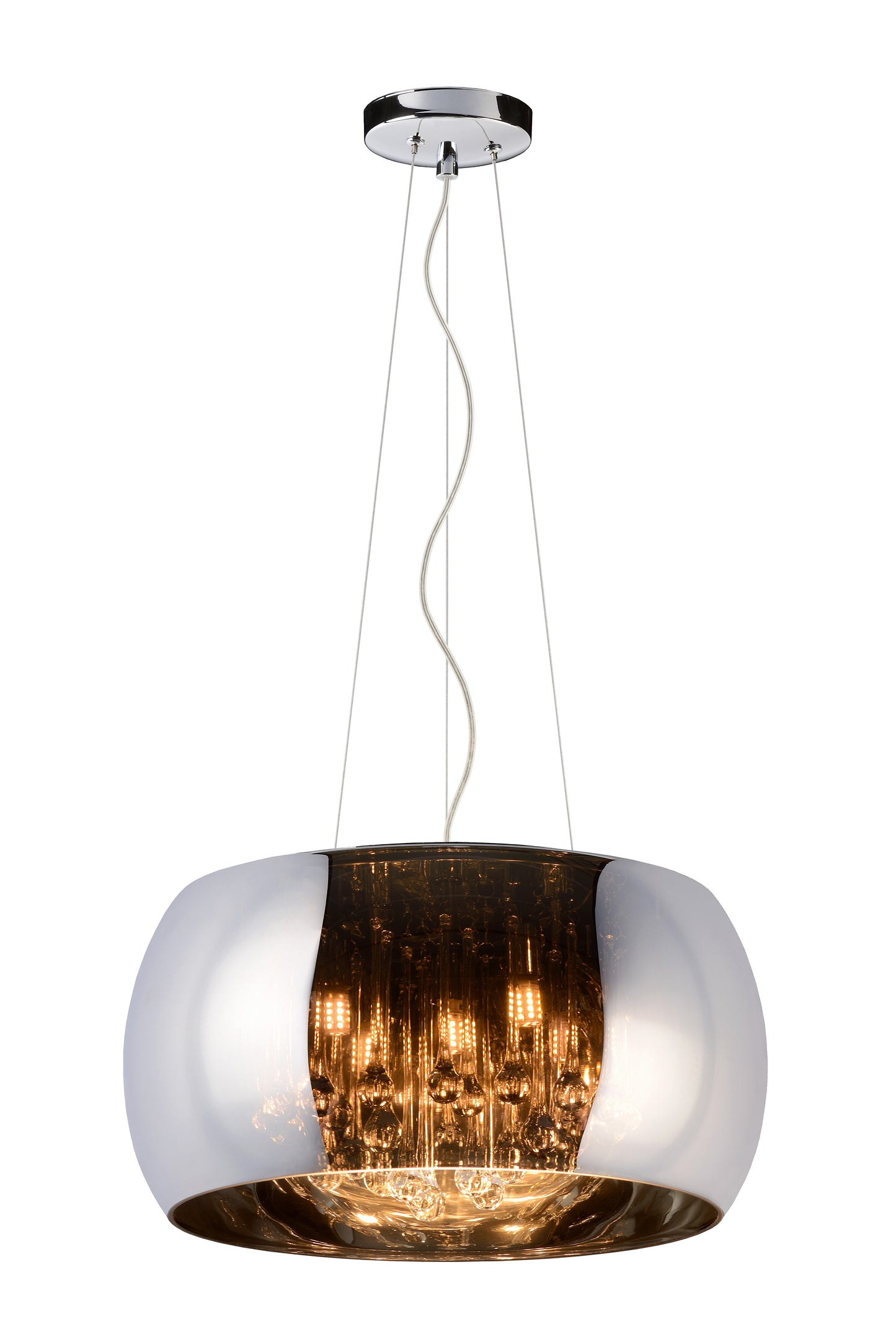 Lucide PEARL - Pendant light - Ø 50 cm - 6xG9 - Chrome