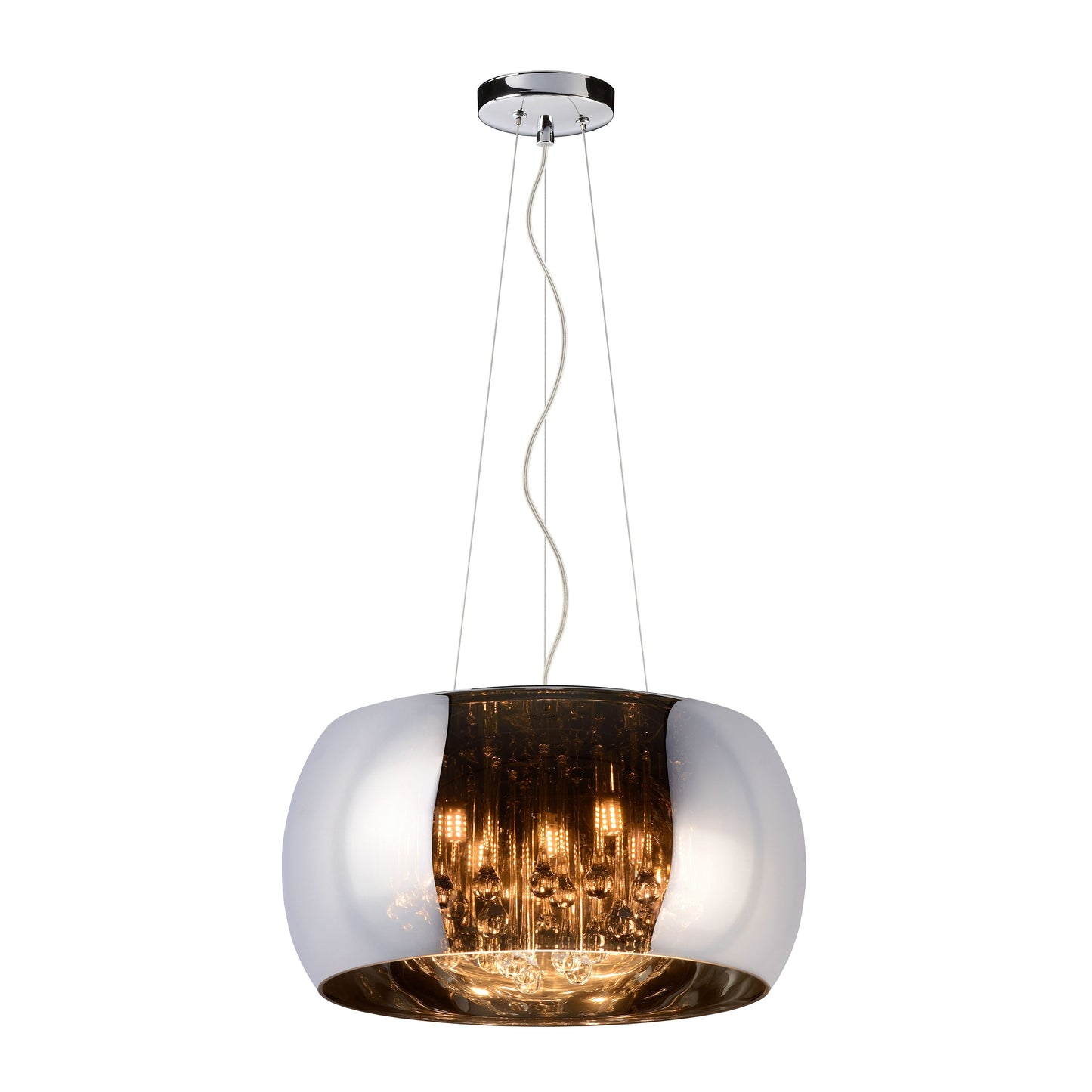 Lucide PEARL - Pendant light - Ø 50 cm - 6xG9 - Chrome