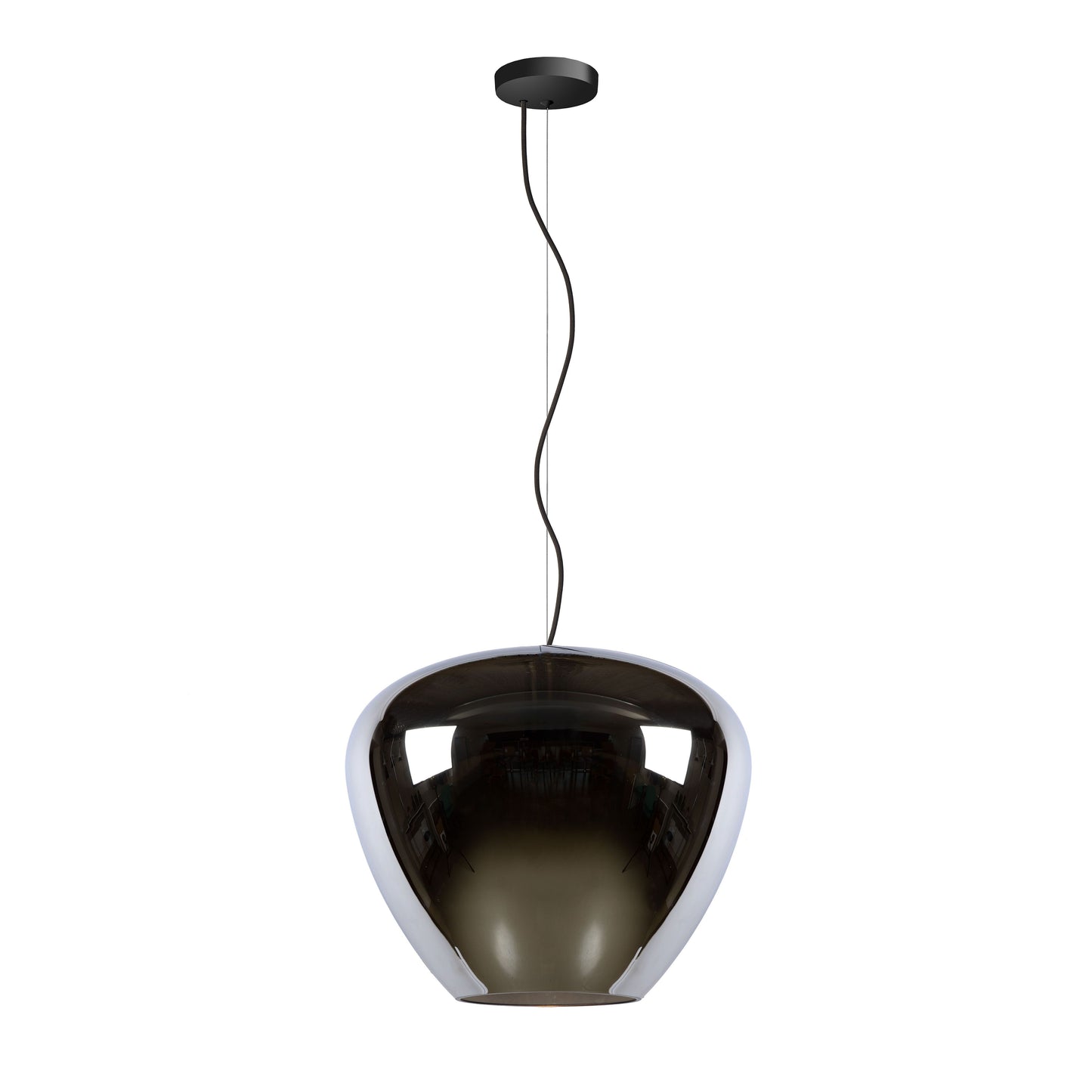 Lucide SOUFIAN - Pendant light - Ø 40 cm - 1xE27 - Smoke Grey