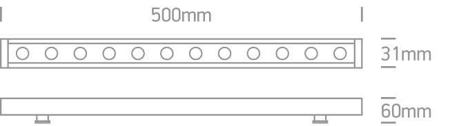 The LED Wall Washers Aluminium