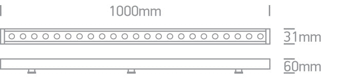 The LED Wall Washers Aluminium