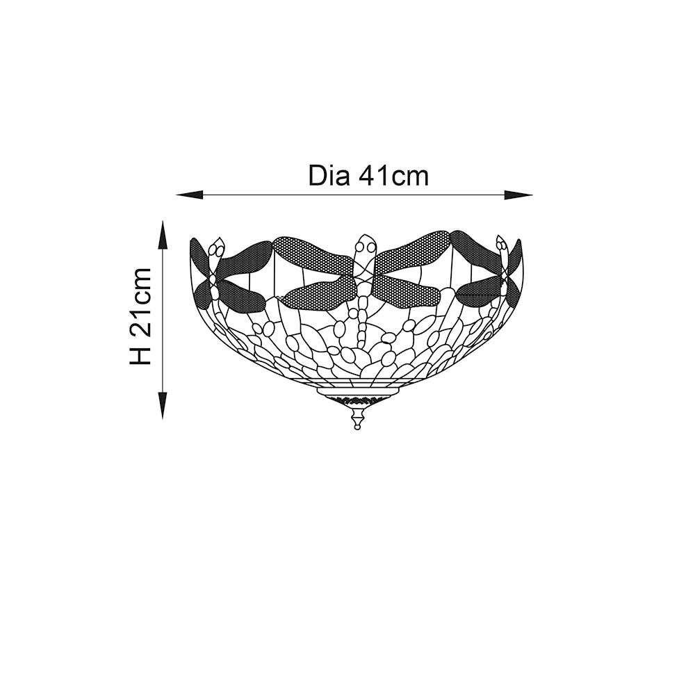 Dragonfly blue Medium 2lt flush