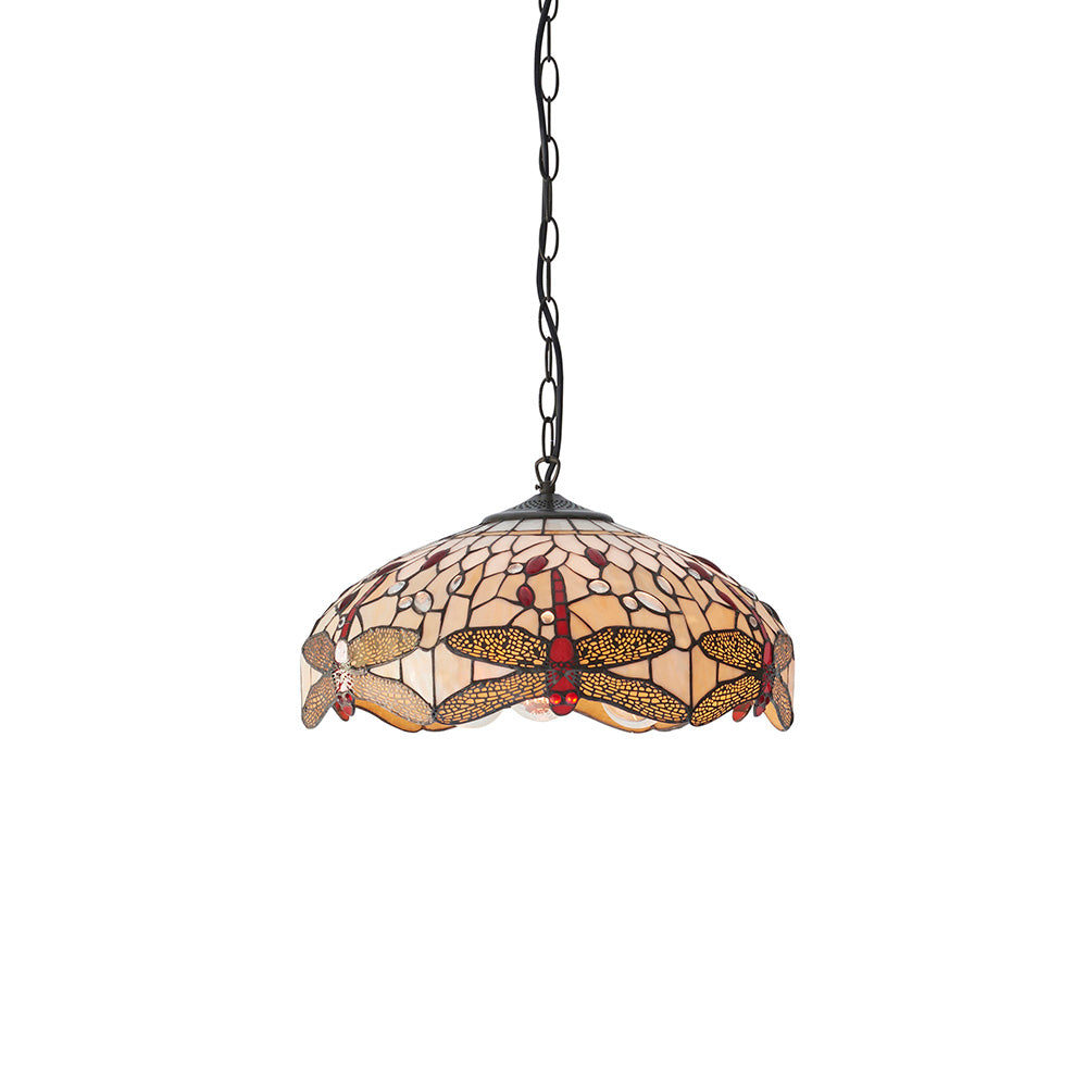 Dragonfly beige Medium 3lt pendant