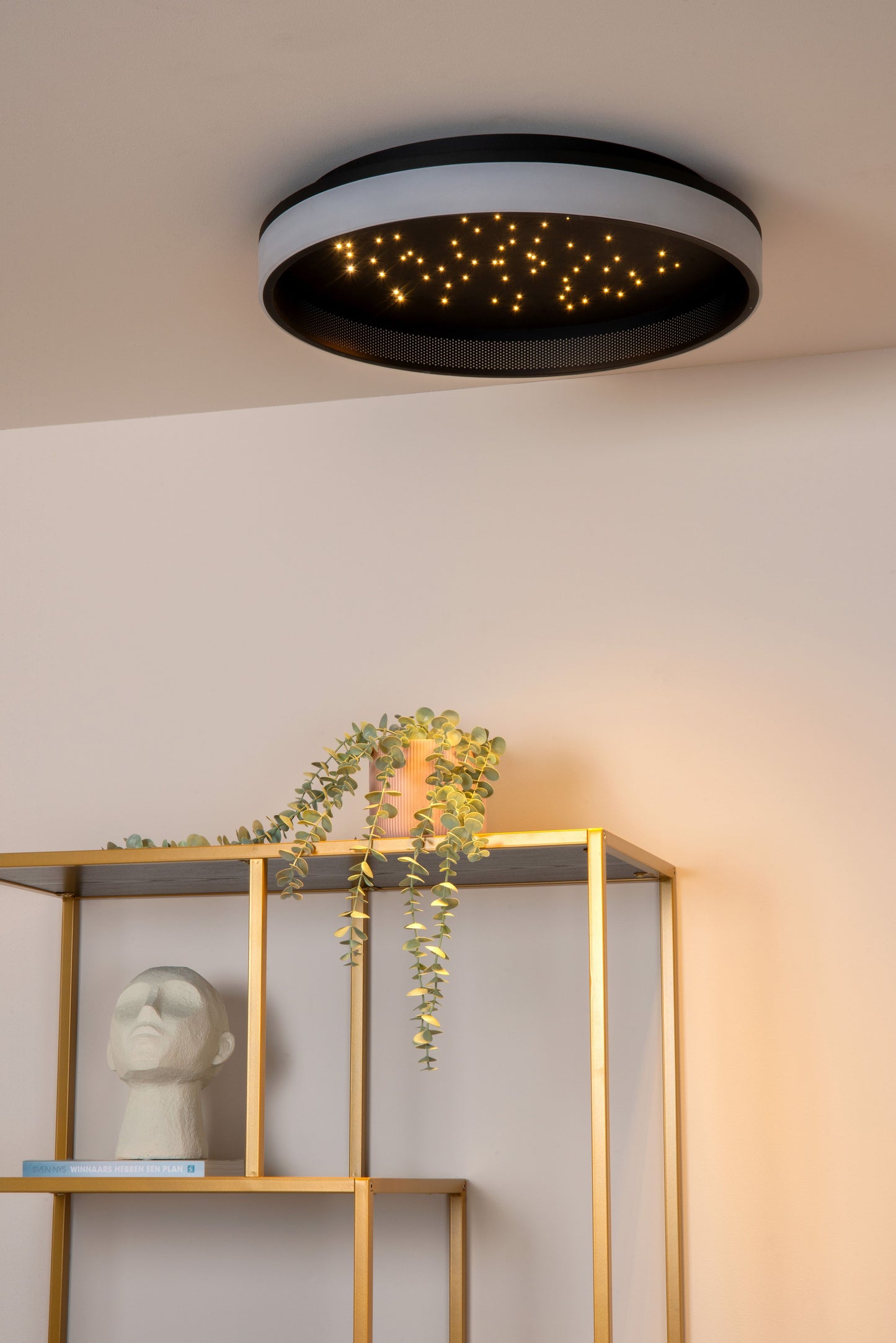 Lucide ESTREJA - Flush ceiling light - Ø 40 cm - LED Dim. - 2500K/3000K - Black