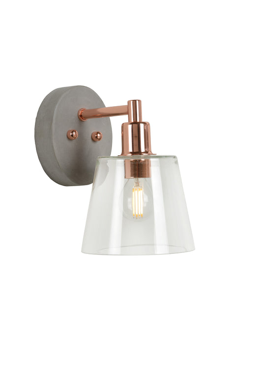 Lucide VITRI - Wall light - 1xE14 - Copper