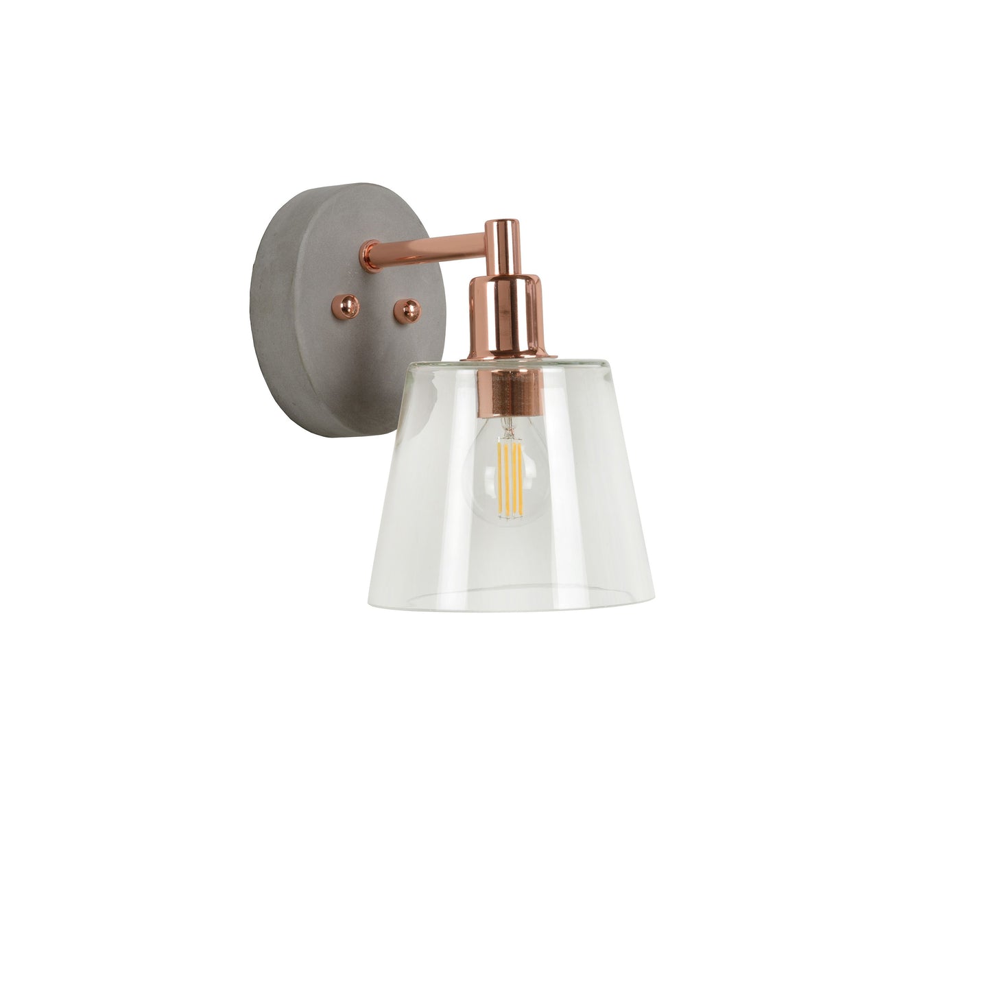 Lucide VITRI - Wall light - 1xE14 - Copper