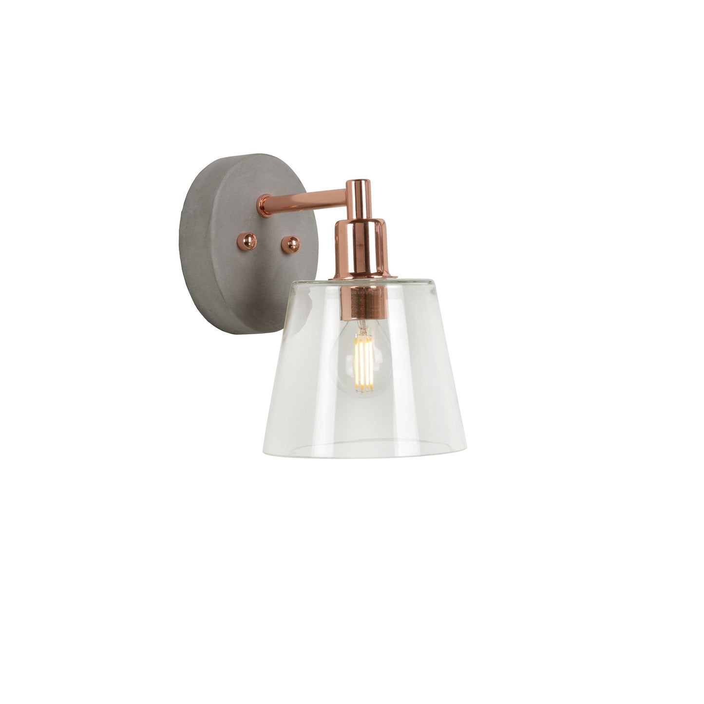 Lucide VITRI - Wall light - 1xE14 - Copper